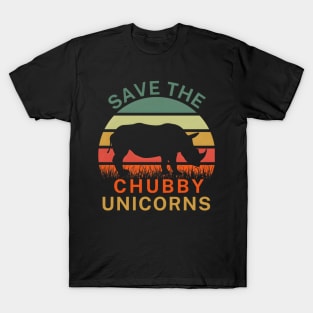 Save The Chubby Unicorns Rhino Animal Rights T-Shirt